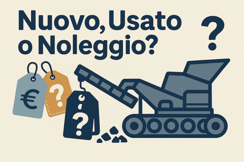 Acquistare un impianto di frantumazione nuovo, usato o noleggiarlo? Come scegliere la soluzione più conveniente : Novità