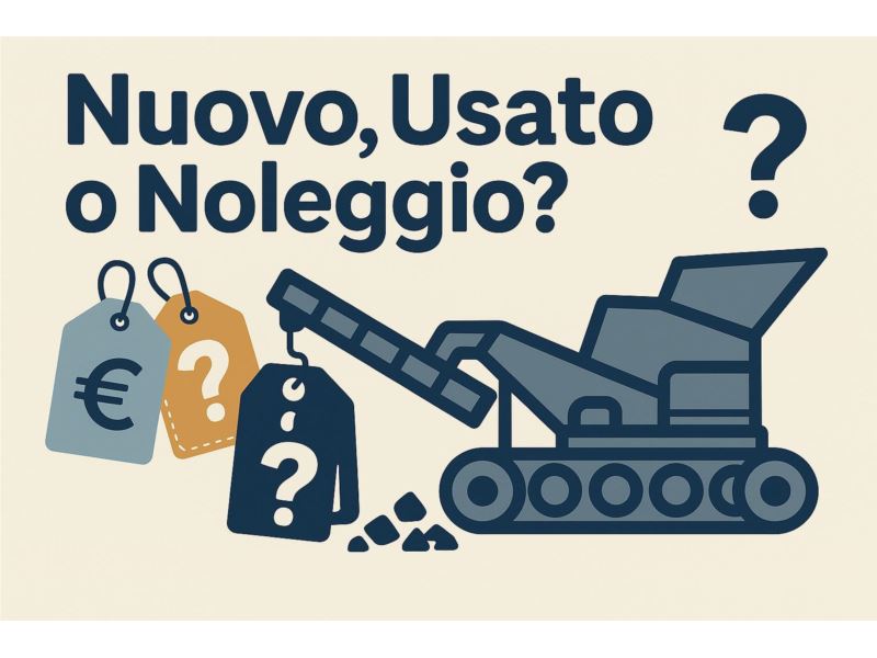 Acquistare un impianto di frantumazione nuovo, usato o noleggiarlo? Come scegliere la soluzione più conveniente : Notizie su Impianti di frantumazione